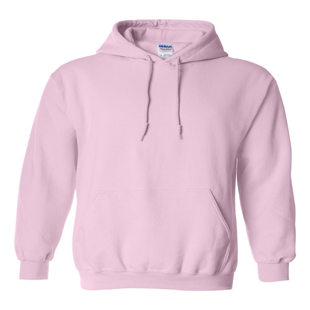 Gildan Fleece, Hoodie Sweatshirt Style 1- Pack (G18500) LRG-LightPink