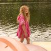 Hatley Girls Swim Hooded Coverup, Pink Paradise, 2 Years view 4