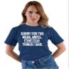 3X-Large Navy Blue Mens Sorry for The Mean Awful Accurate Things I Said Funny T-Shirt view 2