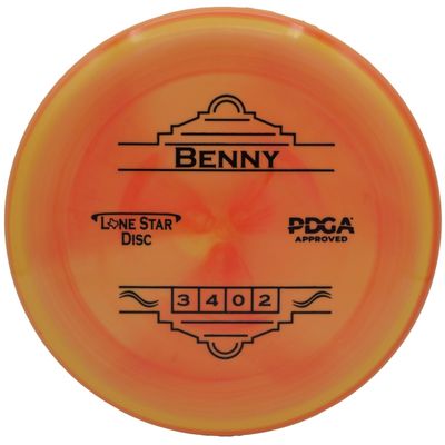 Lone Star Disc Bravo Benny | Stable Disc Golf Approach Disc | 170g+ | Flexible Plastic with Great Grip | Ideal Throwing Putter | Colors May Vary