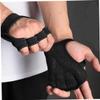 BESPORTBLE 3pcs Ventilated Weightlifting Gloves Non- Palm for Cross Training Breathable Fitness Gloves for Men Women for Weightlifting Pull Ups and Workouts Black view 4