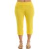 Zac & Rachel Women's Pull-On Slim Leg Crop Pant, Habanero Gold, 6 view 1