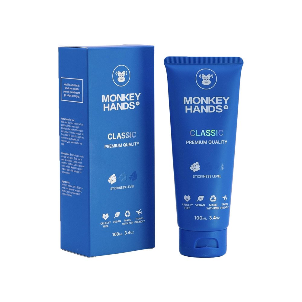 MONKEY HANDS MonkeyHands Gel Grip Pole Dance, Calisthenics, Rings, Parkour, Gymnastics, Padel, Tennis and More - High Performance - Skin Friendly, Vegan (Classic, 100ml)
