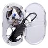 Ambassador Marine Trinidad- Transom Shower (Cold Only), Chrome Cup & Lid, Hammer-Head Black Sprayer, 6' Black Rubber Hose, Chrome Trinidad Handle - 136-0212-CP-W view 3