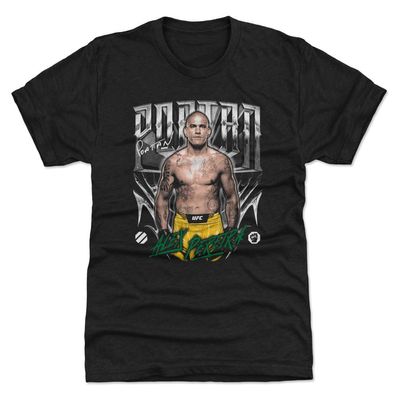 500 LEVEL Alex Pereira UFC Men's Premium T-Shirt (Tri Black, XX-Large) - Alex Pereira Grunge Tone WHT