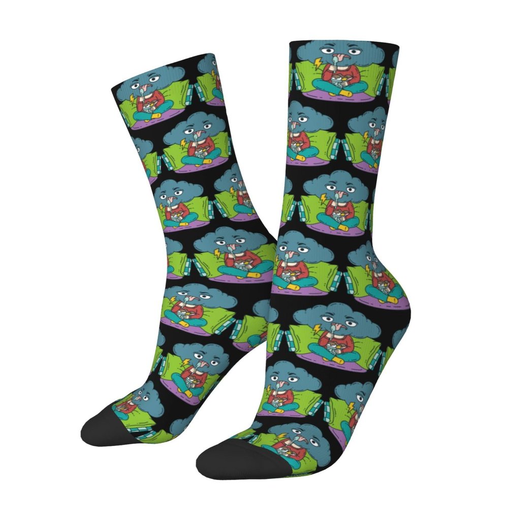 MULIHU Ice Cream For People Who Are Depressed And In A Bad Mood Socks For Men Women Sport Crew Socks Athletic Running Socks Wicking Socks