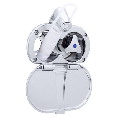 Ambassador Marine Trinidad- Transom Shower (Cold Only), Chrome Cup & Lid, Hammer-Head Arctic White Sprayer, 10' White Rubber Hose, Chrome Trinidad Handle - 136-0214-CA-W