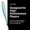 Harrow Response 120 Squash Racquet | Lightweight 120g Frame for Enhanced Power & Control | Teardrop Design, Premium Carbon Fiber Construction | Ideal for Intermediate to Advanced Players view 4