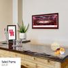 Houston Cougars Basketball - 41.5x15-inch Single Mat, Select Framed Picture by Blakeway Panoramas view 2