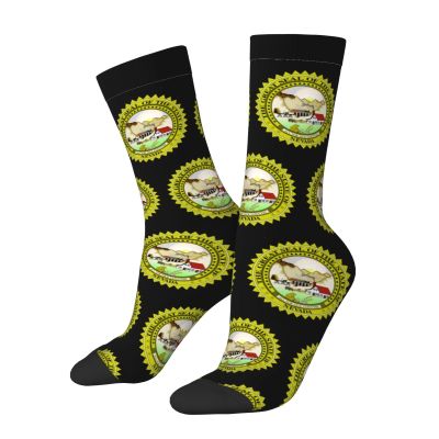 MULIHU Seal of Nevada Socks For Men Women Sport Crew Socks Athletic Running Socks Wicking Socks