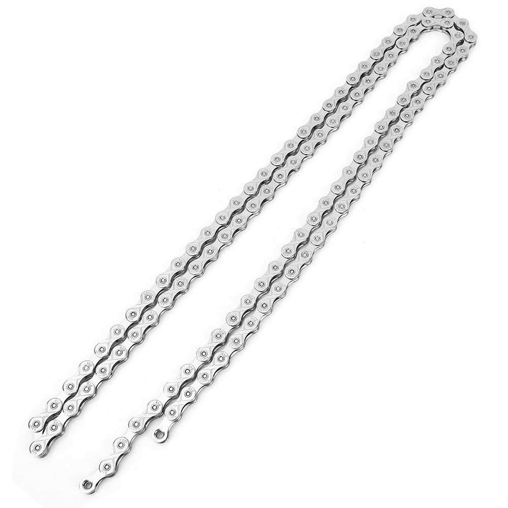 10 Speed Bike Chain, 116 Links Steel Bicycle Chain Ultra Light 10 Speed Road Mountain Bike Chain Replacement Chains Accessory