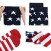 Kids American Flag Patriotic 4th of July Socks Independence Day USA Knee High Socks for Girls Boys Baby Toddler 6-8 Years view 2