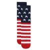 Kids American Flag Patriotic 4th of July Socks Independence Day USA Knee High Socks for Girls Boys Baby Toddler 6-8 Years view 3