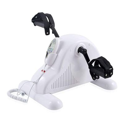 Under Desk Bike Pedal Exerciser Electric Rehabilitation Machine Home Leg Trainer Fitness Mini Exercise Bike with Digital LCD Screen Display