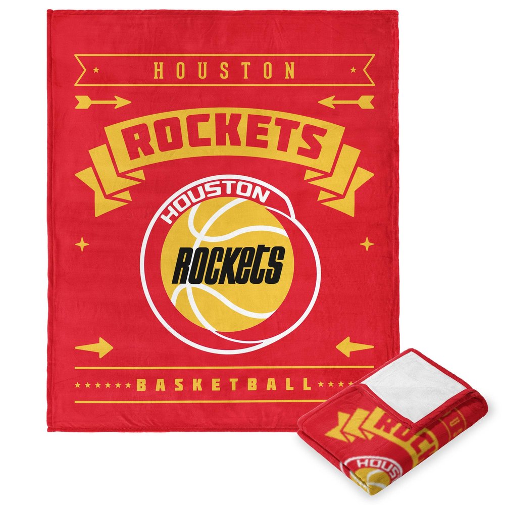NORTHWEST NBA Houston Rockets Silk Touch Throw Blanket, 50" x 60", Hardwood Classics