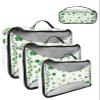 4 Set Packing Cubes for Travel Luggage Organizer Bags St. Patrick's Day Green Clover Texture Travel Cubes for Carry on Suitcases Travel Bags Space Saving Travel Accessories (XL, L, M, S) view 1