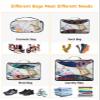 4 Set Packing Cubes for Travel Luggage Organizer Bags Spring Easter Egg Bunny Flower Retro Blue Travel Cubes for Carry on Suitcases Travel Bags Space Saving Travel Accessories (XL, L, M, S) view 4