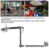 HOHXFYP Umbrella Mount Holder, Aluminum Alloy Retractable Pushbike Umbrella Clamp, Handlebar Frame Stand for Pushbike, Electric Pushbike, Wheelchairs, Walker, Rollator, Pram,Stroller view 2