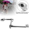 HOHXFYP Umbrella Mount Holder, Aluminum Alloy Retractable Pushbike Umbrella Clamp, Handlebar Frame Stand for Pushbike, Electric Pushbike, Wheelchairs, Walker, Rollator, Pram,Stroller view 3