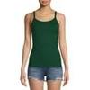 No Boundaries Juniors Ribbed Cami (US, Alpha, X-Small, Regular, Regular, Green Golf) view 1