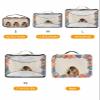 4 Set Packing Cubes for Travel Luggage Organizer Bags Easter Spring Eggs Bunny Linen Bottom Travel Cubes for Carry on Suitcases Travel Bags Space Saving Travel Accessories (XL, L, M, S) view 2