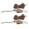 2 Pcs Camping Rope with Ratchet Pulley,4m Quick Setup Outdoor Guy Lines Adjustable Tent Tie Downs Rope Hanger for Tent Tarp Canopy Shelter () view 2
