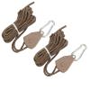 2 Pcs Camping Rope with Ratchet Pulley,4m Quick Setup Outdoor Guy Lines Adjustable Tent Tie Downs Rope Hanger for Tent Tarp Canopy Shelter () view 4