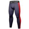 Red Plume Men's Compression Elastic Tight Leggings Sport Warrior Printing Pants view 2