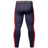 Red Plume Men's Compression Elastic Tight Leggings Sport Warrior Printing Pants view 3