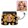 XIAYUEHUA Custom Boxers with Face Personalized Boxers for Men Boyfriend Father Husband (US, Alpha, Small, Regular, Regular, Style 12) view 3