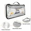4 Set Packing Cubes for Travel Luggage Organizer Bags Spring Easter Egg Gray Bunny Flower White Wood Grain Travel Cubes for Carry on Suitcases Travel Bags Space Saving Travel Accessories (XL, L, M, S) view 3