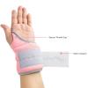Wrist Weights for Women Men 2LBS Pair (1 LB Each Weight) Arm Weights with Thumb Loops Lock Weights Weighted Gloves for Running Walking Cardio Exercises, Light Pink view 3