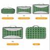 4 Set Packing Cubes for Travel Luggage Organizer Bags St. Patrick's Day Green Shamrocks Plaid Green Travel Cubes for Carry on Suitcases Travel Bags Space Saving Travel Accessories (XL, L, M, S) view 2