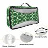 4 Set Packing Cubes for Travel Luggage Organizer Bags St. Patrick's Day Green Shamrocks Plaid Green Travel Cubes for Carry on Suitcases Travel Bags Space Saving Travel Accessories (XL, L, M, S) view 3