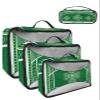 4 Set Packing Cubes for Travel Luggage Organizer Bags St. Patrick's Day Luck of the Irish Shamrock Clovers Travel Cubes for Carry on Suitcases Travel Bags Space Saving Travel Accessories (XL, L, M, S) view 1