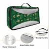 4 Set Packing Cubes for Travel Luggage Organizer Bags St. Patrick's Day Lucky Shamrocks Leprechaun Gold Rainbow Travel Cubes for Carry on Suitcases Travel Bags Travel Accessories (XL, L, M, S) view 3