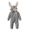 Newborn Girl Clothes Easter Girls Long Sleeve Baby Bunny Costume Winter Baby Bodysuit Crawling Suit (Grey, 12-18 Months) view 1
