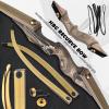 HANDBAIGE 60'' Hunting Recurve Bow Black Hunter Recurve Bow for Adults with Bow Stringer for Shooting Practice Right Hand Takedown Bow (30LBS) view 3