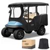 10L0L 4 Passenger Golf Cart Enclosure for Club Car Precedent/Onward/Tempo -94.5'' Extended Roof with Security Side Mirror Openings,600D Waterproof Portable Golf Cart Rain Cover Driving Enclosure view 1