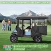 10L0L 4 Passenger Golf Cart Enclosure for Club Car Precedent/Onward/Tempo -94.5'' Extended Roof with Security Side Mirror Openings,600D Waterproof Portable Golf Cart Rain Cover Driving Enclosure view 2