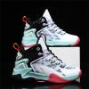 Big Boys Basketball Shoes High Top Youth Fashion Lightweight Volleyball Sneakers (Mint Green, 10.5 Little Child) view 3