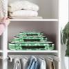 4 Set Packing Cubes for Travel Luggage Organizer Bags St. Patrick's Day Spring Green Shamrock with Checkered Print Travel Cubes for Carry on Suitcases Travel Bags Travel Accessories (XL, L, M, S) view 2