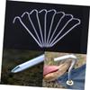 BESPORTBLE 12pcs Aluminum Alloy Question Shape Ground Pegs Hooks for Tent Camping and Garden Use Lightweight Stakes for Secure Anchoring view 2