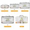 4 Set Packing Cubes for Travel Luggage Organizer Bags Easter Spring Eggs Flower Dwarf Wooden Grain White Travel Cubes for Carry on Suitcases Travel Bags Space Saving Travel Accessories (XL, L, M, S) view 2