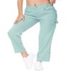 YSENTO Womens Cargo Pants Lightweight Stretch Quick Dry Roll Up Hiking Camping Travel Pants with Pocket Grey Blue 3X view 3