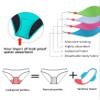 Beautikini Period Swimwear Menstrual Leakproof Swim Bottoms Swim Skirt Mid Waist Bathing Suit Bottoms for Teens Girls Blue Curacao Medium view 3
