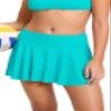 Beautikini Period Swimwear Menstrual Leakproof Swim Bottoms Swim Skirt Mid Waist Bathing Suit Bottoms for Teens Girls Blue Curacao Medium view 4