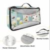 4 Set Packing Cubes for Travel Luggage Organizer Bags Easter Spring Eggs Flower Plants Bunny Leaf Butterfly Travel Cubes for Carry on Suitcases Travel Bags Travel Accessories (XL, L, M, S) view 3