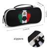 Mexico Football Soccer Pencil Case with Handle Portable Pencil Storage Pouch Bag Stationery Organizer view 2