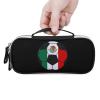 Mexico Football Soccer Pencil Case with Handle Portable Pencil Storage Pouch Bag Stationery Organizer view 4